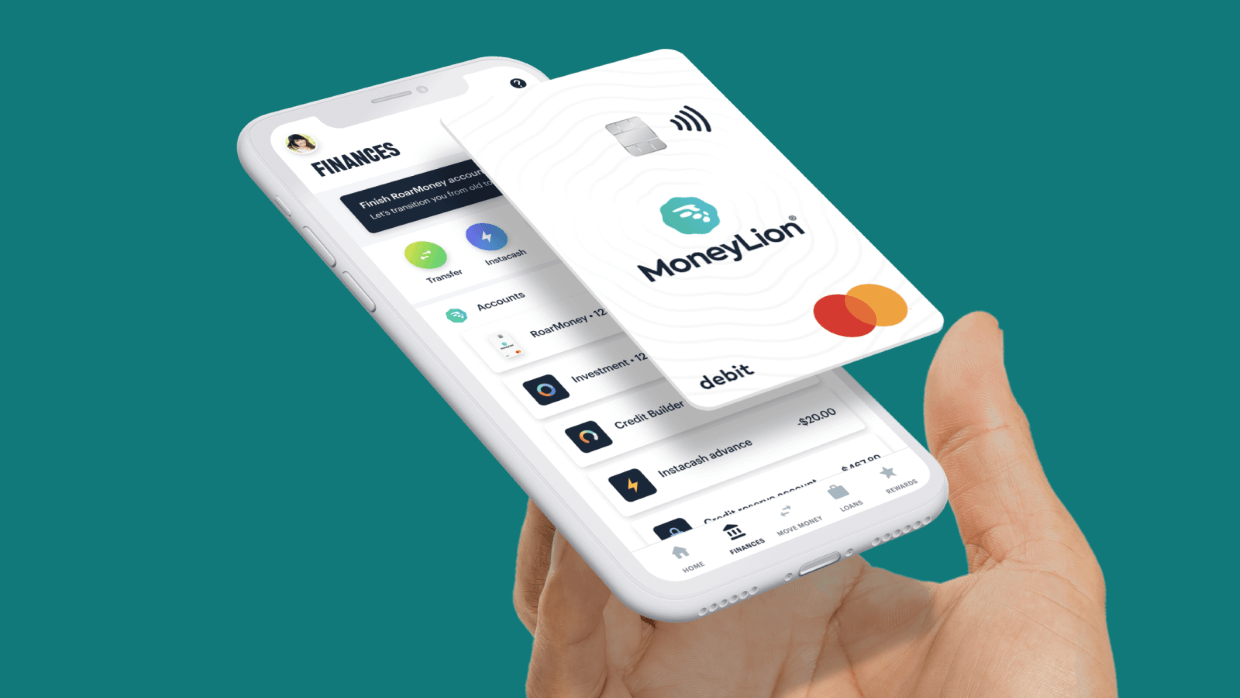 MoneyLion app in hand