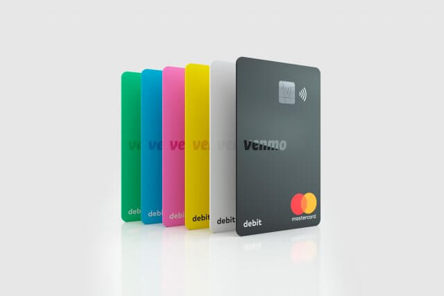Venmo Debit Cards in Multiple Colours
