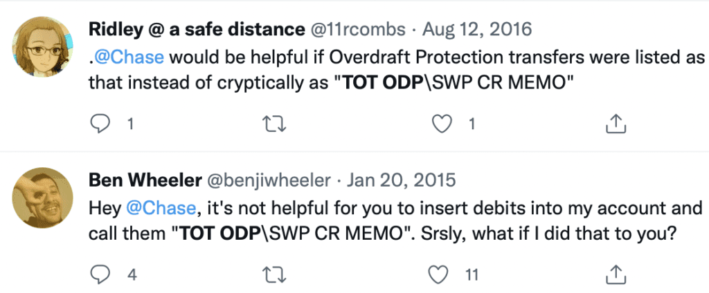 TOT ODP SWP DR Memo complaints