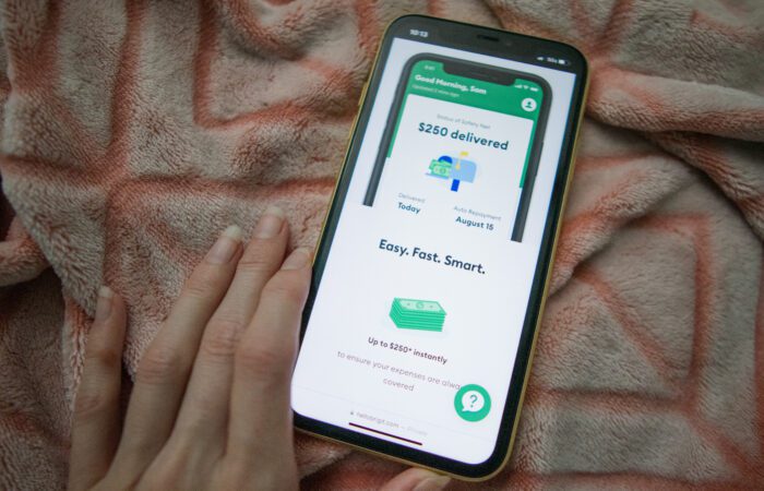 Brigit app for cash advances on a phone screen