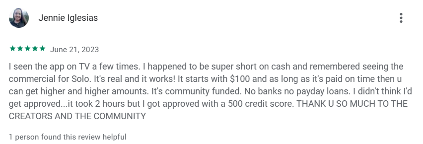 Solo Funds customer review