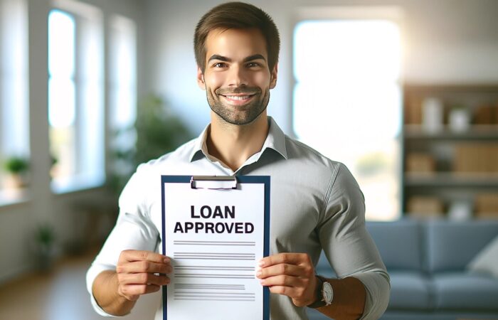 man approved for low income loan